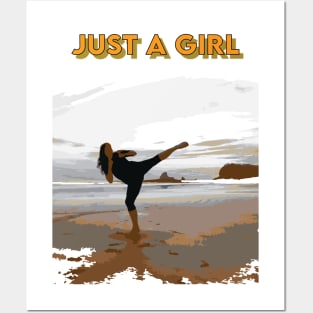 Karate Girl, Just a girl Posters and Art